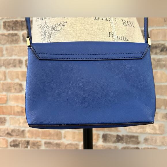 $158 KATE SPADE Sally Newbury Lane Blue Saffiano Leather Crossbody Shoulder Bag - Picture 6 of 12
